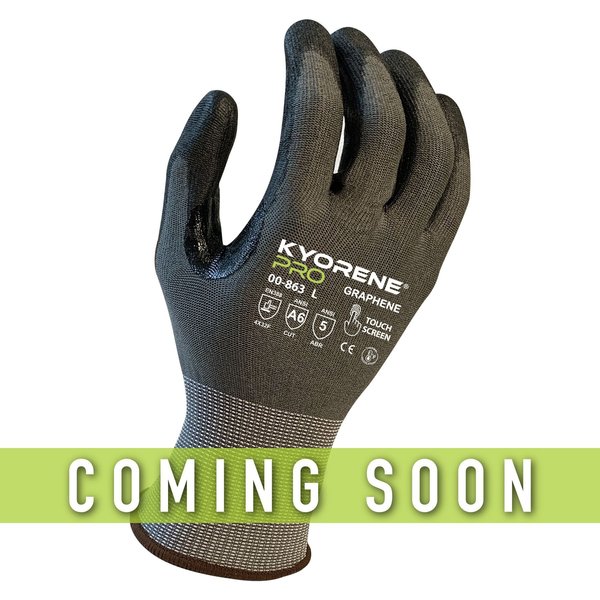 Kyorene Pro 18g  Graphene Liner with Polyurethane Coating (S) PK Gloves 00-863 (S)